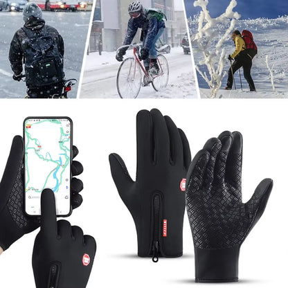 Men Women Layer Thermal Lined Winter Gloves anti Slip Touchscreen Cycling Skiing Driving Windproof Waterproof Sports Gloves